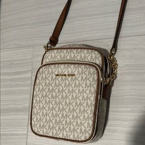 Michael Kors Beige Crossbody Bag